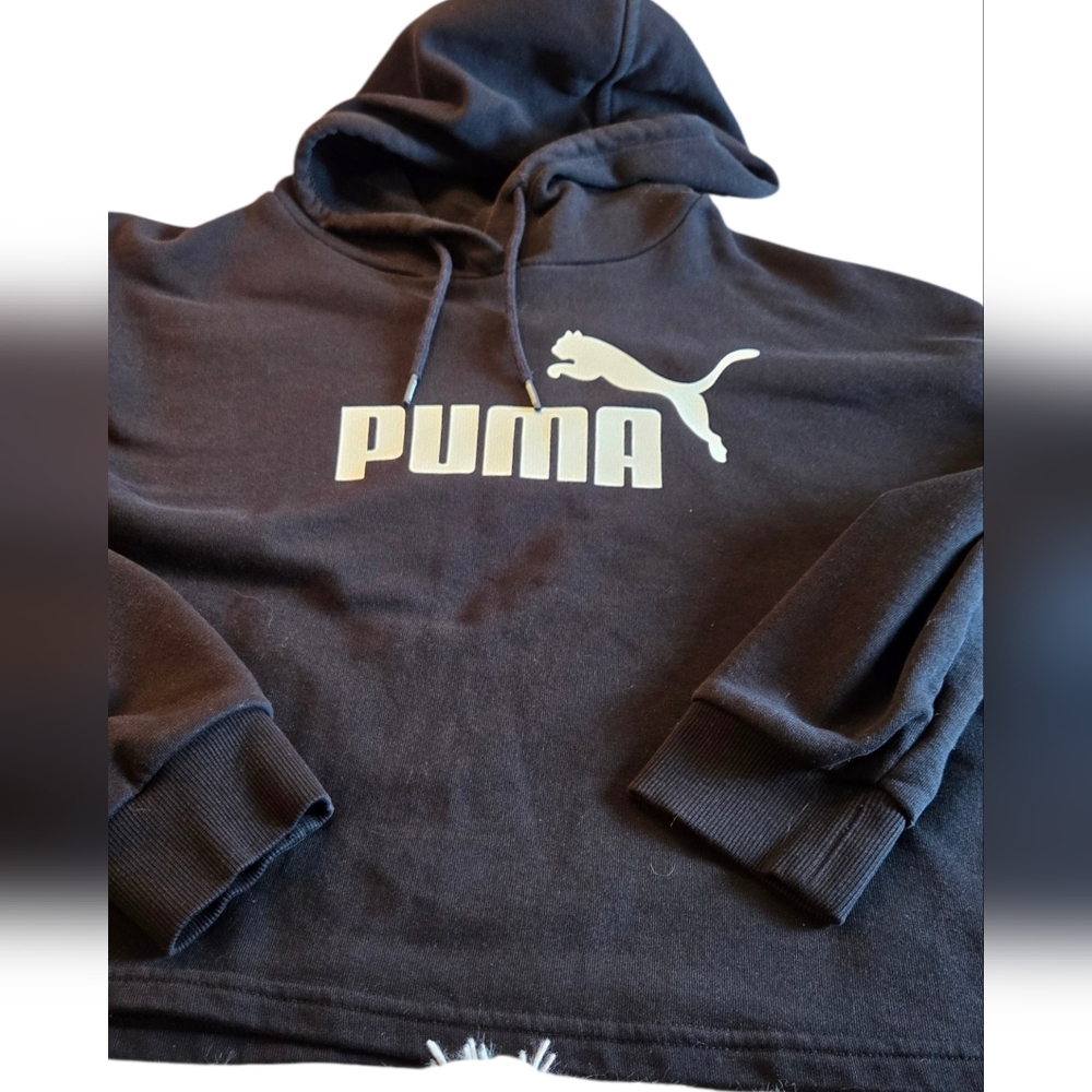 Puma Black Hooded Sweatshirt Size Large